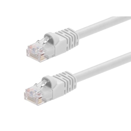 Monoprice Patch Cord, Cat 5e, Booted, White, 7.0 ft. 136