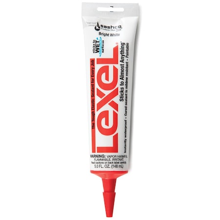 Lexel 5.5 Oz White Synthetic Rubber Sealant 13033