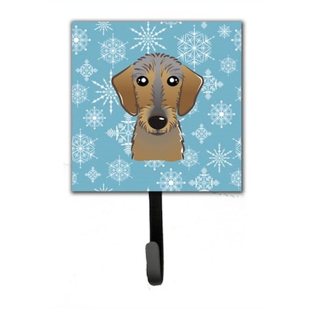 Carolines Treasures Snowflake Wirehaired Dachshund Leash and Key Holder BB1667SH4