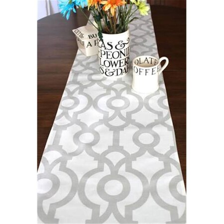 Vickerman 12 x 60 in. Let It Snow Table Runner - White QTX17603