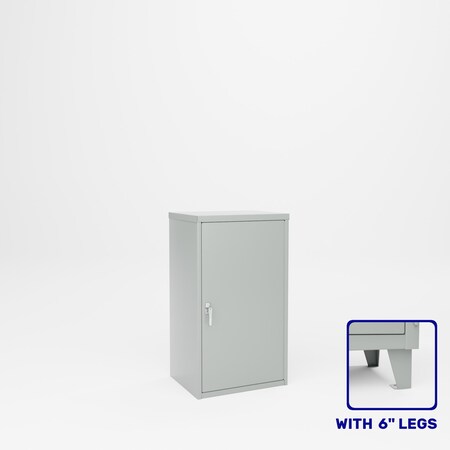 Pucel Counter Height Cabinet, 24 in W x 19 in D x 48 in H, Gray HDTC-2442-L