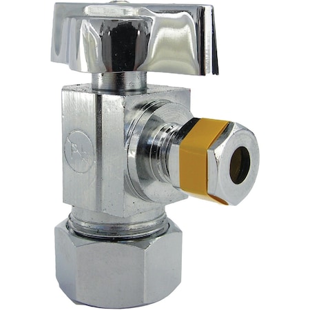 Westlake Pipe & Fittings 5/8'' Copper C Inletx1/4'' C Outlet 1/4 Turn Angle Valve 6/1/9263