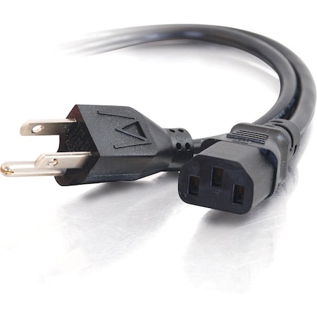 C2G 12FT UNIVERSAL PWR CORD 5-15P-C13 BK TAA 53406