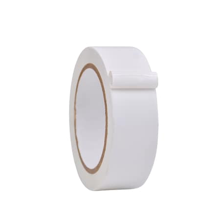 Wod Tape Floor Marking Tape, PVC, White, 1.5 inch (36mm) W., 6 mil Thickness, 32 PK WOD VTC366-01500-32-36-WHI
