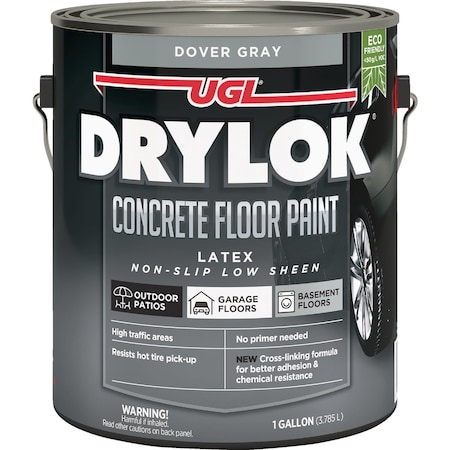 Drylok Low VOC Concrete Floor Paint Dover Gray 1 Gal. 832779