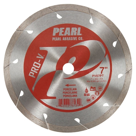 Pearl P2 Pro V Porcelain Blade 7 in. Diameter 5/8 in. Arbor PV07PT