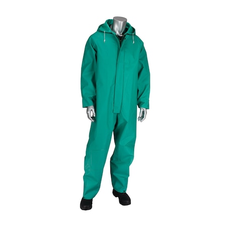 Falcon Treated PVC Coverall with Hood, 0.42 mm 205-420CV/3X