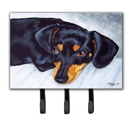 Carolines Treasures Black and Tan Doxie Dachshund Leash or Key Holder AMB1079TH68