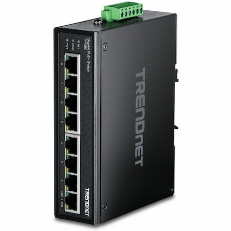Trendnet 8-PORT HARDENED INDUSTRIAL GIGABIT POE+ SWITCH TI-PG80