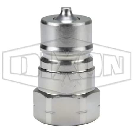 Dixon DQC K Interchange Female Plug, 1-1/16-12 Nominal, Female O-Ring Boss End Style, Steel K6OF6