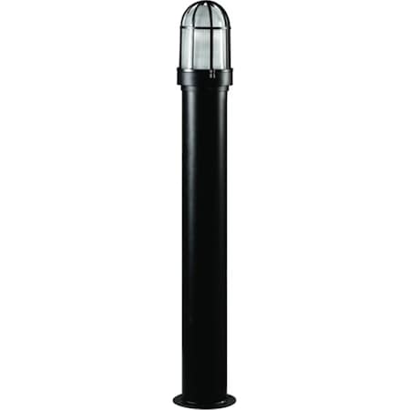 Feeltheglow Powder Coated Steel Bollard Light, Black - 39.75 x 7 x 7 in. FE2939467