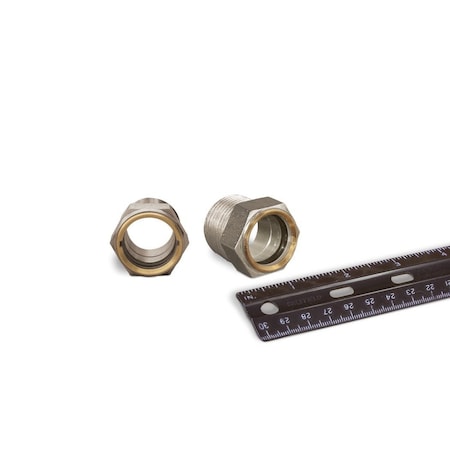 Oil-Rite Gasketed Window Sight NPT Thread - 3/4in. NPT, 1 1/16in., None, 125 PSI, Buna-N, 25/32in. B1740-4