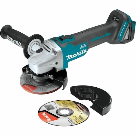 Makita 18V LXT Brushless 4-1/2" / 5" Cut-Off/Angle Grinder, Slide XAG04Z