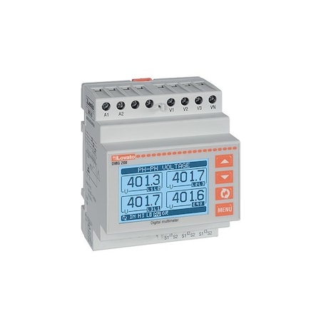 Lovato Modular Lcd Multimeter 128X80 Pixel Lcd, Rs485 Port, 100-240Vac/110-250Vdc DMG210