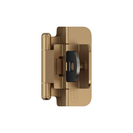 Amerock 3/8in 10mm Inset Double Demountable Champagne Bronze Cabinet Hinge, 1 Pair BPR8700CZ