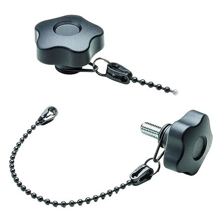 Elesa Hand Knob, Black, 25 mm Base dia. 69512-C9
