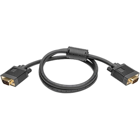 Tripp Lite 3FT SVGA MON GOLD CBL W/ RGB COAX HD15M/M P502-003