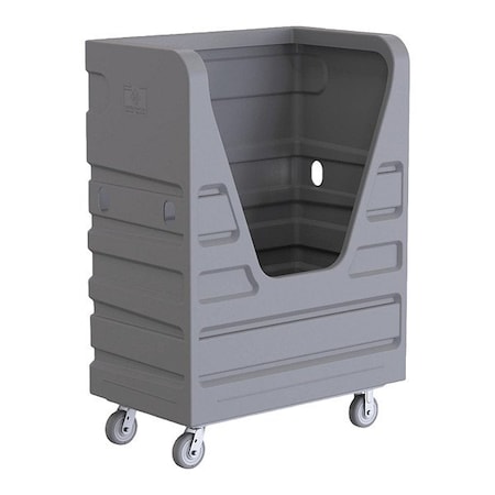 R&B Wire Products 48 Cubic Foot Heavy Duty Bulk Transport Truck, Gray 849G