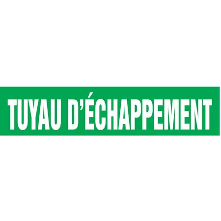 Accuform FRENCH PIPE MARKER TUYAU CRPK310SSH