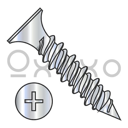 Oxoxo 6-18X1 1/4 Phillips Bugle Head Hi Low Drywall Screw Zinc, 6000PK 610366
