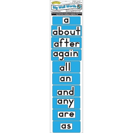 Ashley Productions Magnetic Big Wall Words, 1st 100 Words, Level 1 25001