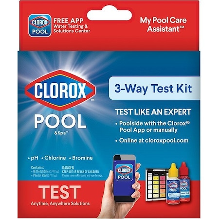 Clorox Clorox 3 Way Test Kit, 0.75 fl oz. Liquid 73000CLX
