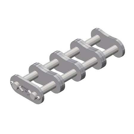 Senqcia Inspire Series SBR 80-4CL Quad Strand Cottd Connecting Link, 80-4 chain, 1P, 4.86 OAW, .312 Pin S-80-4CL