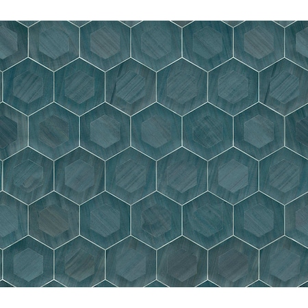 A-Street Prints Shunan Blue Veneer Inlay Wallpaper 2972-86112