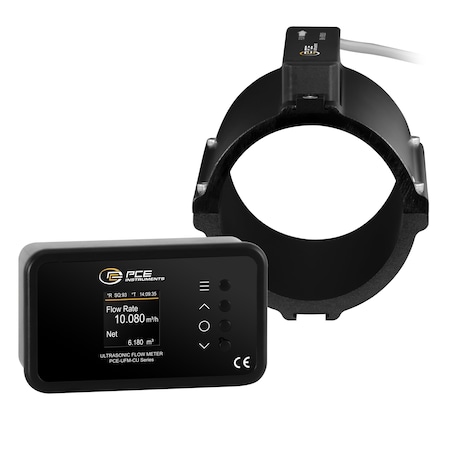 Pce Instruments Clamp-on ultrasonic flow meter, 0.03-5 m/s for DN80 pipes with Ethernet/PoE PCE-UFM 80CU