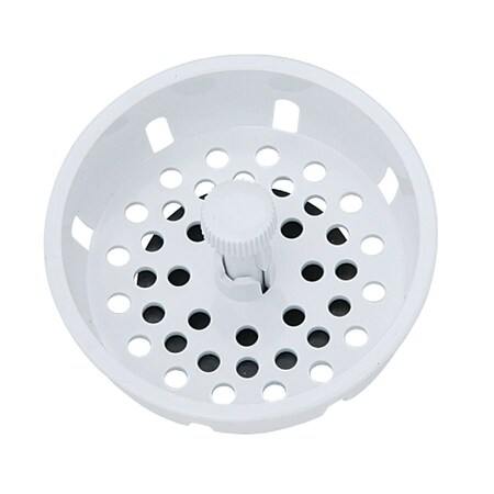 Keeney Mfg 3-1/2'' White Basket Strainer Stopper K2082026