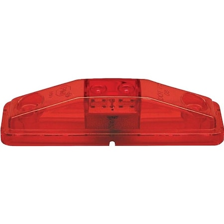 Pm Company Marker Light Kit, 9 to 16 V, LED Lamp, Red Lens, Surface Mounting V169KR