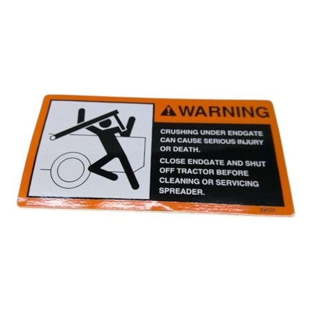 John Deere LABEL (ENDGATE WARNING), JOHN DEERE OEM WP333905B2 WP333905B2