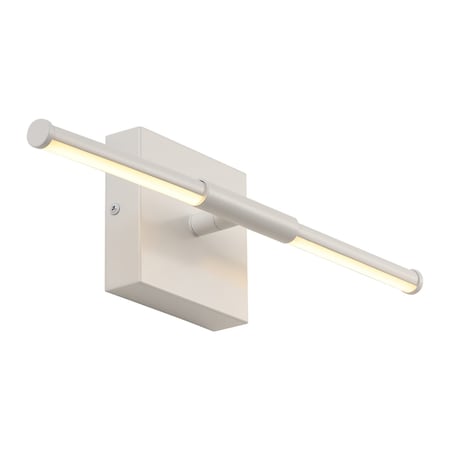 Jonathan Y McKenna 16.25" Modern Minimalist Dimmable Integrated LED Metal Wall Sconce, White JYL7039G