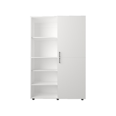 Homeroots 19in White Wood Corner Accent Chest 732034