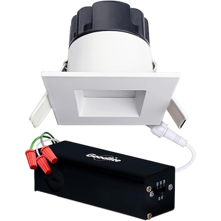 Goodlite LED Regress Square Slim Luminaire 2 inch, RS2/8W/SQ/LED/5CCT, 500 Lumen, 8W G-48509