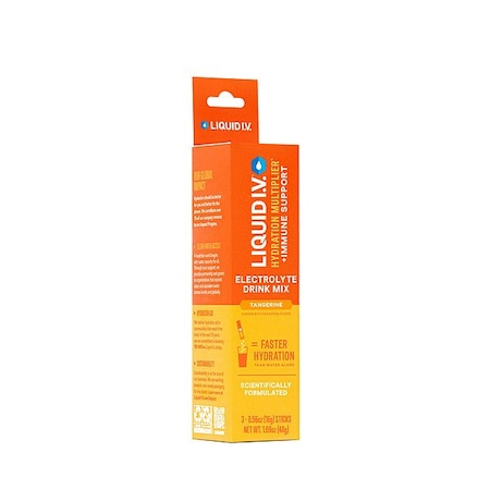 Tangerine Immune Support Hydration Multiplier Electrolyte Drink Mix, 1.69 Ounce,  48PK