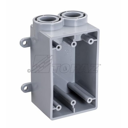 Topaz Junction Box, Type FSS, PVC, Wall Mount, 3/4" 1295