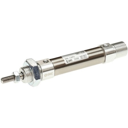 Smc Air Cylinder, ISO Round, Double End, 337mm CD85E25-200-B