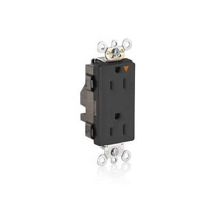 Leviton Industrial Grade Decora Receptacle, 15 Amp, 125 Volt M1626-IGE