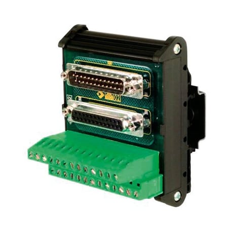Automation Systems Interconnect DB37 Male/Female Breakout Board, Includes One Male DB37 & One Female DB37, Screw Clamp Terminals, 2PK XISD37FM