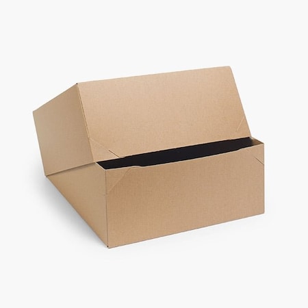 Nashville Wraps Recycled Kraft Pinstripe 2 Piece Gift Boxes, 12x12x5.5, 50PK KG15