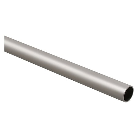 Stanley Closet Rod, 1-5/16 in Dia, 8 ft L, Steel, Satin Nickel S820-035
