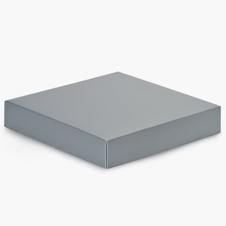 Nashville Wraps Metallic Silver Box Lid, 8x8x1.5, 25PK GBL08SI
