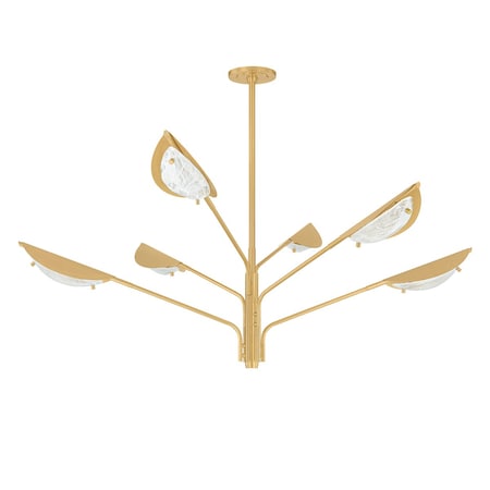 Hudson Valley Lighting Levin 6 Light Chandelier in Aged Brass 7506-AGB