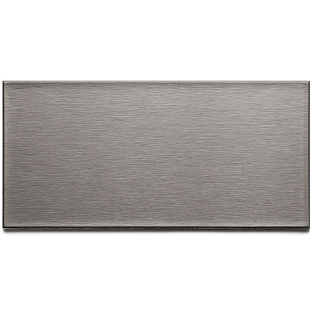 Afx Wall Tile, 6 in L, 3 in W, 1/8 in Thick, Metal, Brushed Stainless Steel A5250