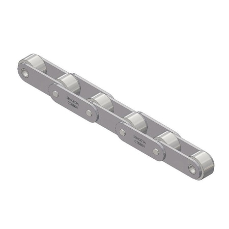 Senqcia Inspire Series SBR Conveyor Series Double Pitch Riv Lg, 10 ft OAL, 2 P, 1-1/8 Dia x 5/8 W C2082RB