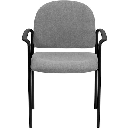 Flash Furniture Gray Fabric Stack Chair BT-516-1-GY-GG