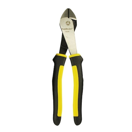 Southwire High-Leverage Cutting Plier, 8 in OAL, Black/Yellow Handle, Comfort Grip Handle DCP8