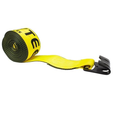 Mytee Products 4 in. x 27 ft. Winch Strap with Flat Hook WS427