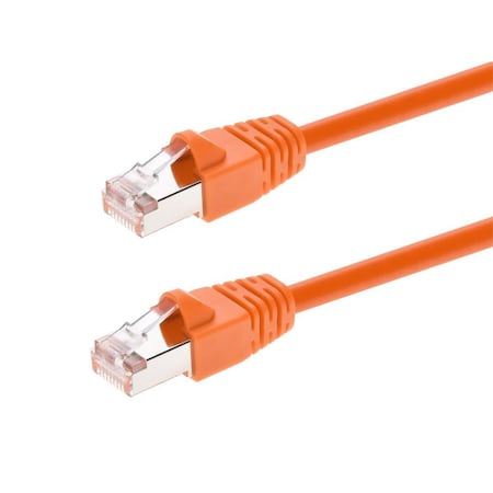 Monoprice Cat6A Ethernet Patch Cable - Snagless RJ45_ 550Mhz_ STP_ Pure Bare Cop 24357